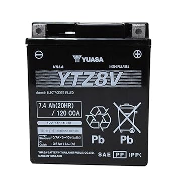 Amazon | YUASA YTZ8V（充電済）PCX,YZF適合 GTZ8V,TTZ8V,FTZ8V